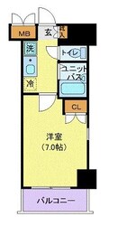 グランシャルム川崎の物件間取画像